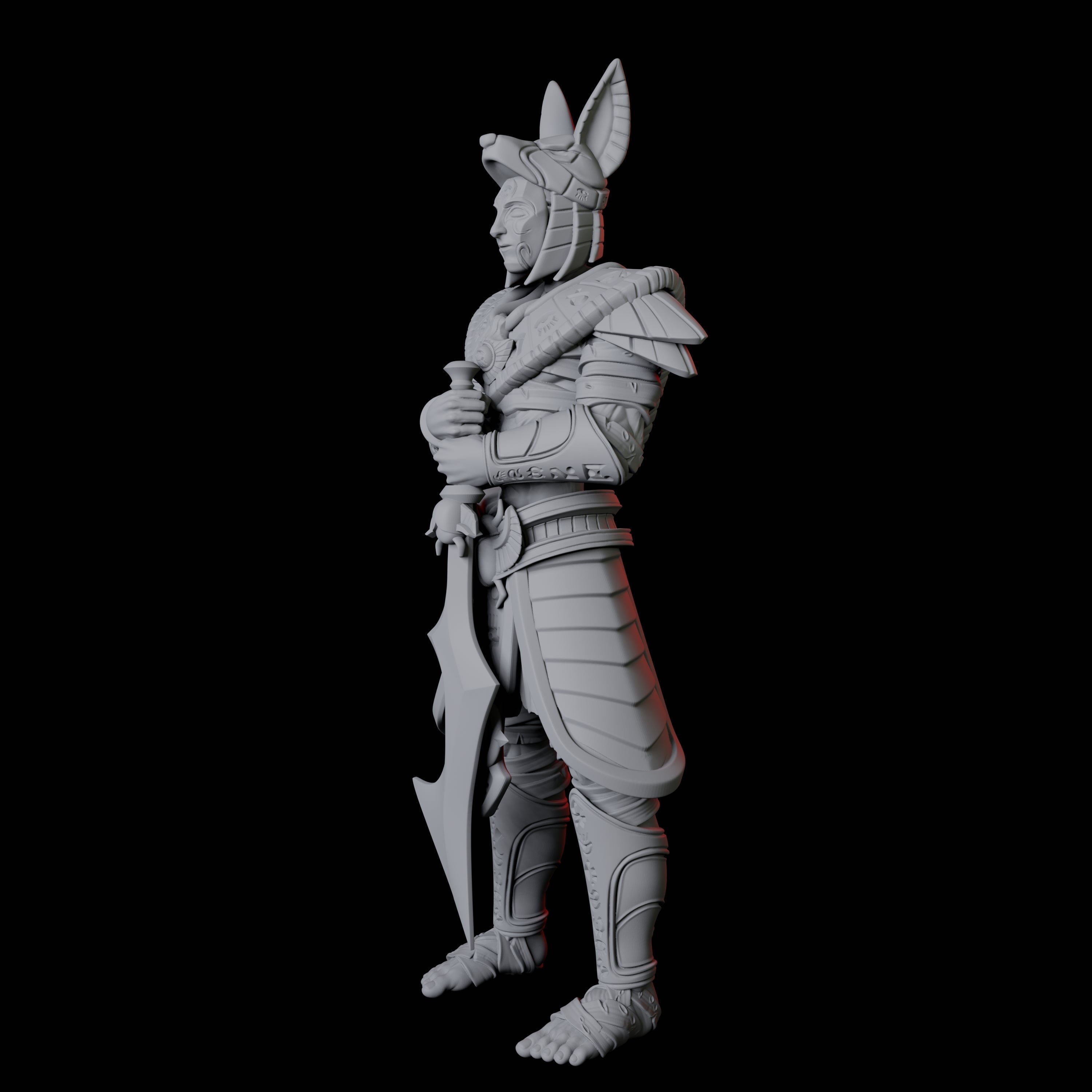 Masked Pharaoh Guard B Miniature for Dungeons and Dragons, Pathfinder or other TTRPGs