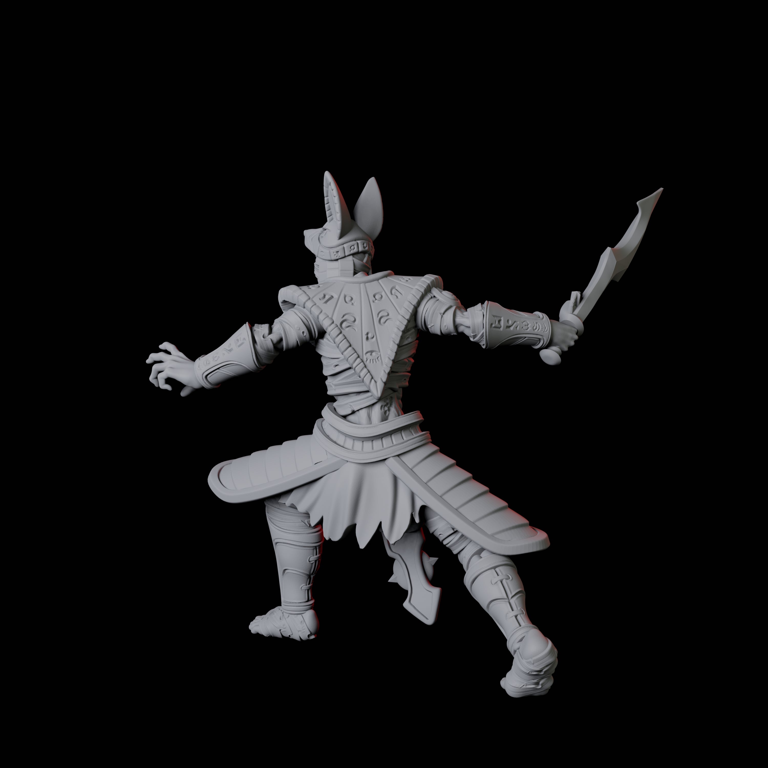 Masked Pharaoh Guard C Miniature for Dungeons and Dragons, Pathfinder or other TTRPGs