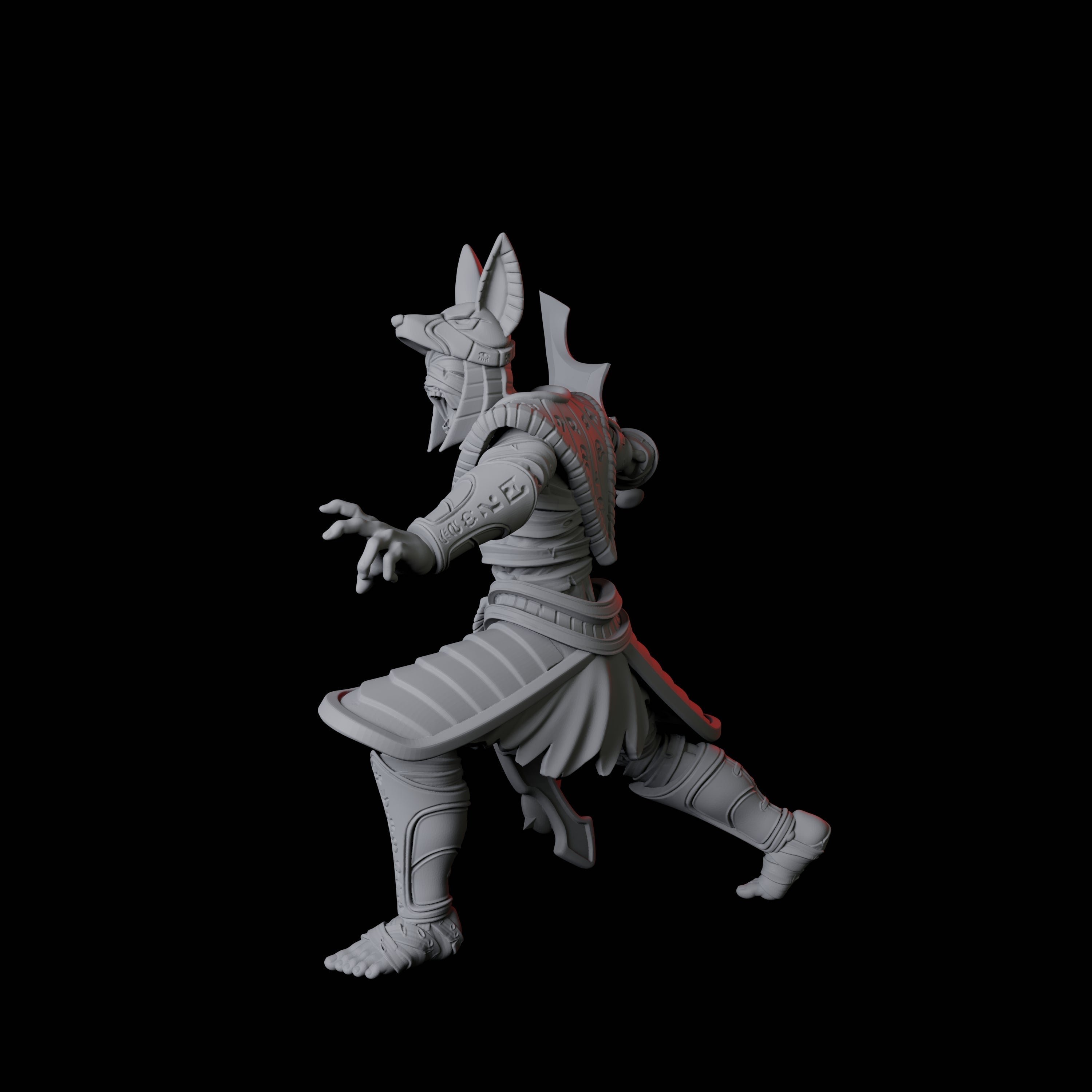 Masked Pharaoh Guard C Miniature for Dungeons and Dragons, Pathfinder or other TTRPGs