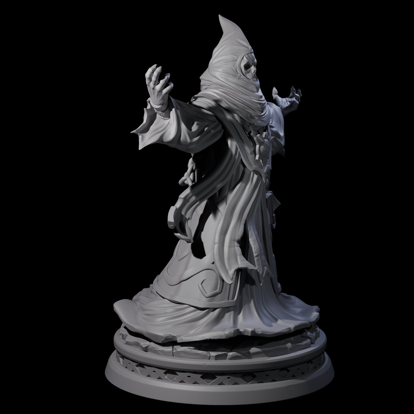 Masked Robed Cultist A Miniature for Dungeons and Dragons, Pathfinder or other TTRPGs