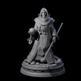 Masked Robed Cultist B Miniature for Dungeons and Dragons, Pathfinder or other TTRPGs