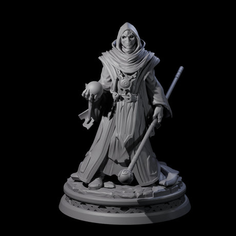Masked Robed Cultist B Miniature for Dungeons and Dragons, Pathfinder or other TTRPGs