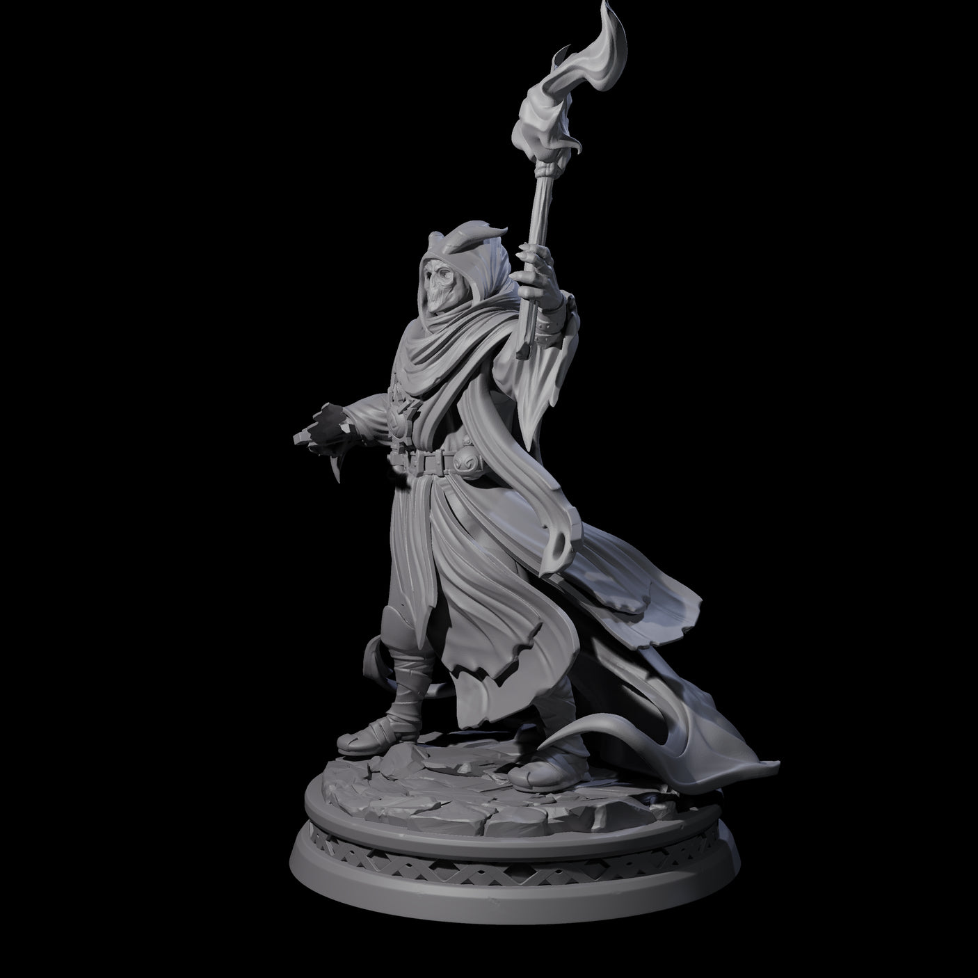 Masked Robed Cultist C Miniature for Dungeons and Dragons, Pathfinder or other TTRPGs