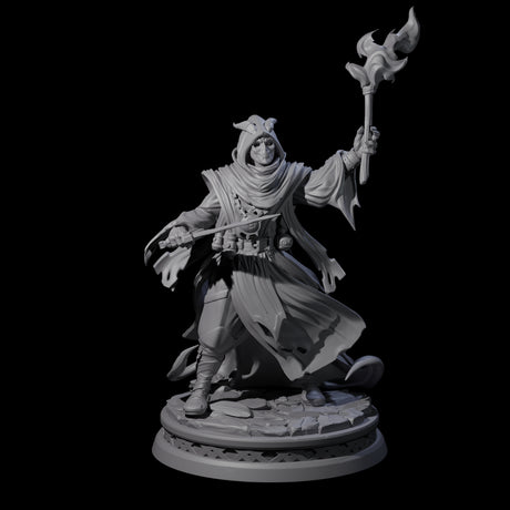Masked Robed Cultist C Miniature for Dungeons and Dragons, Pathfinder or other TTRPGs