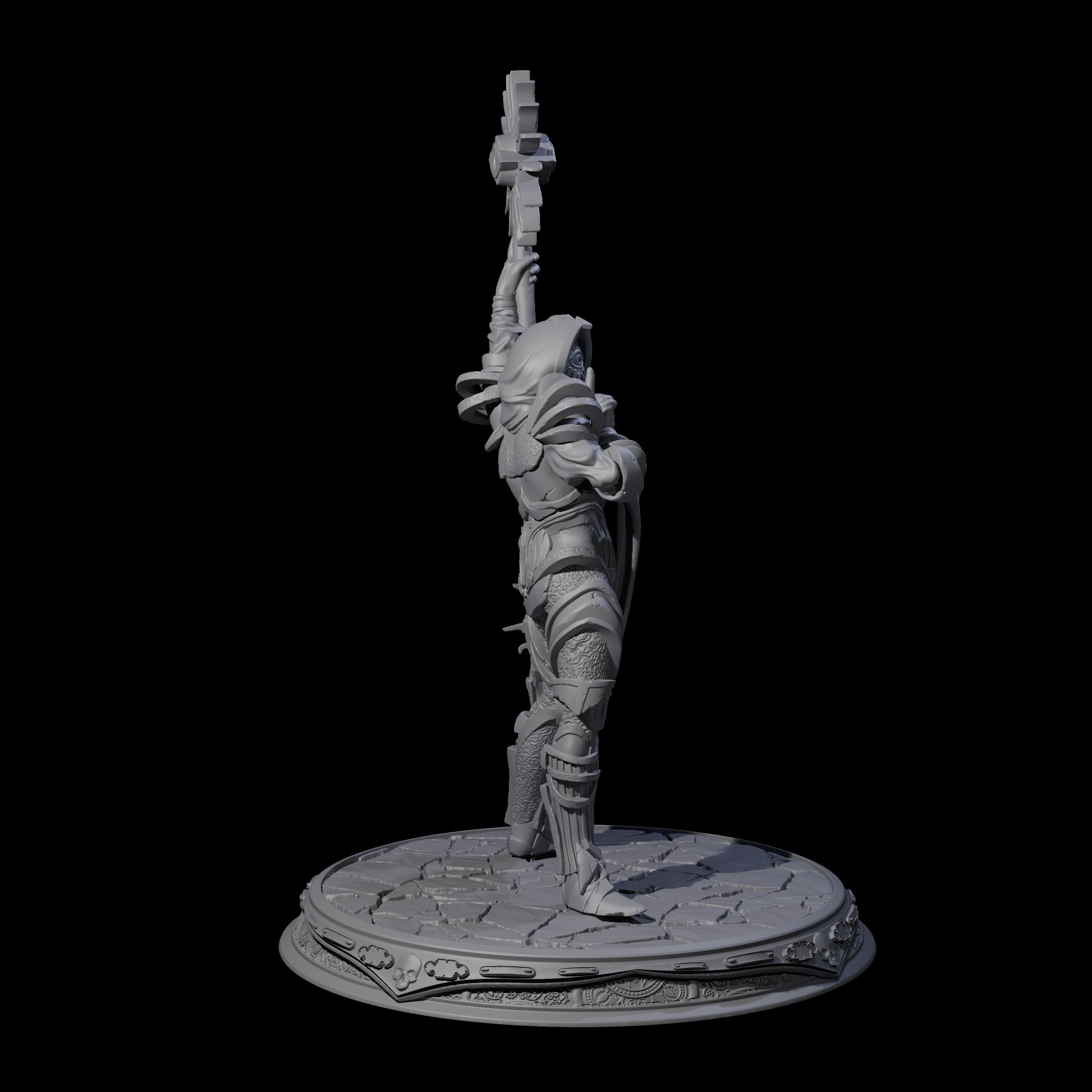 Masked Sun God Zealot Miniature for Dungeons and Dragons, Pathfinder or other TTRPGs