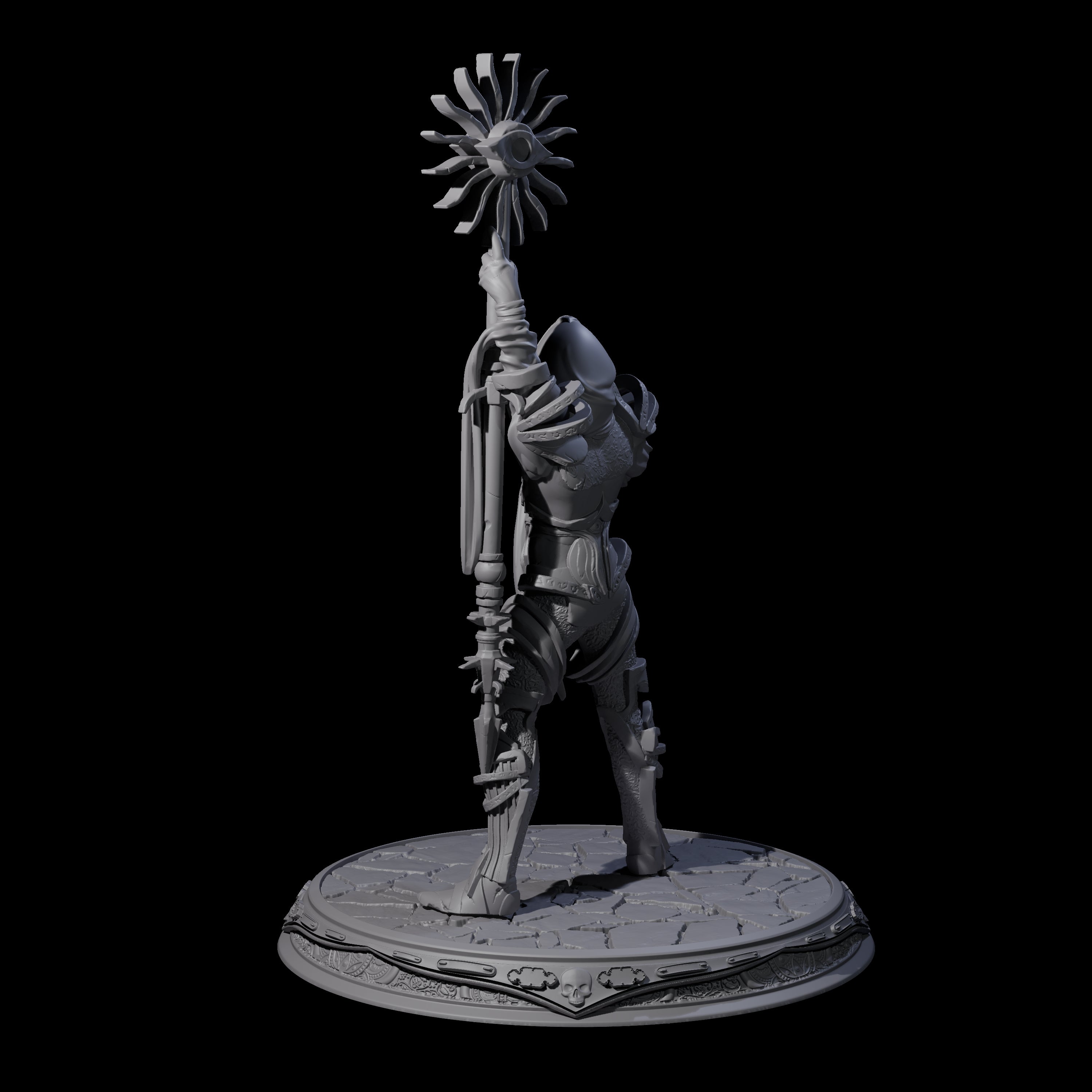 Masked Sun God Zealot Miniature for Dungeons and Dragons, Pathfinder or other TTRPGs