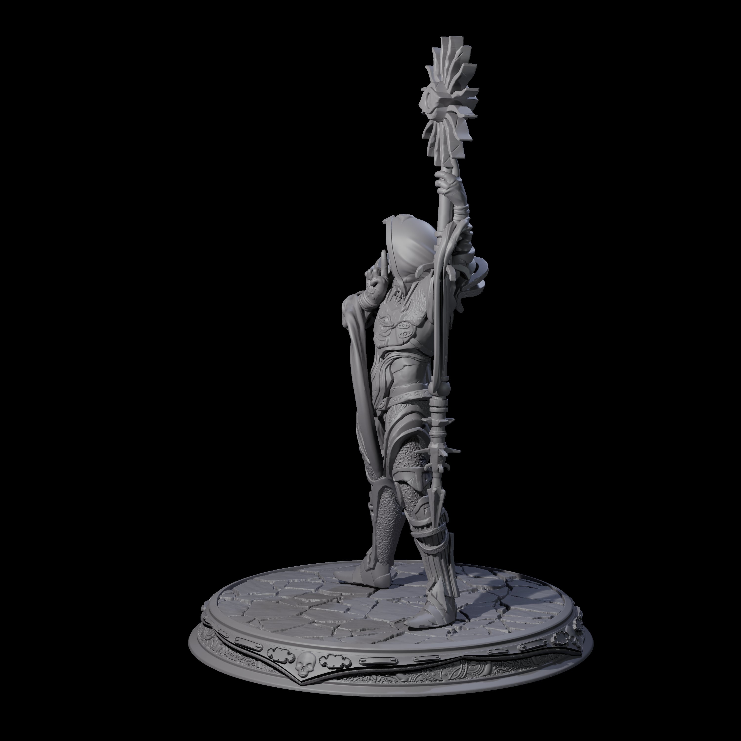 Masked Sun God Zealot Miniature for Dungeons and Dragons, Pathfinder or other TTRPGs