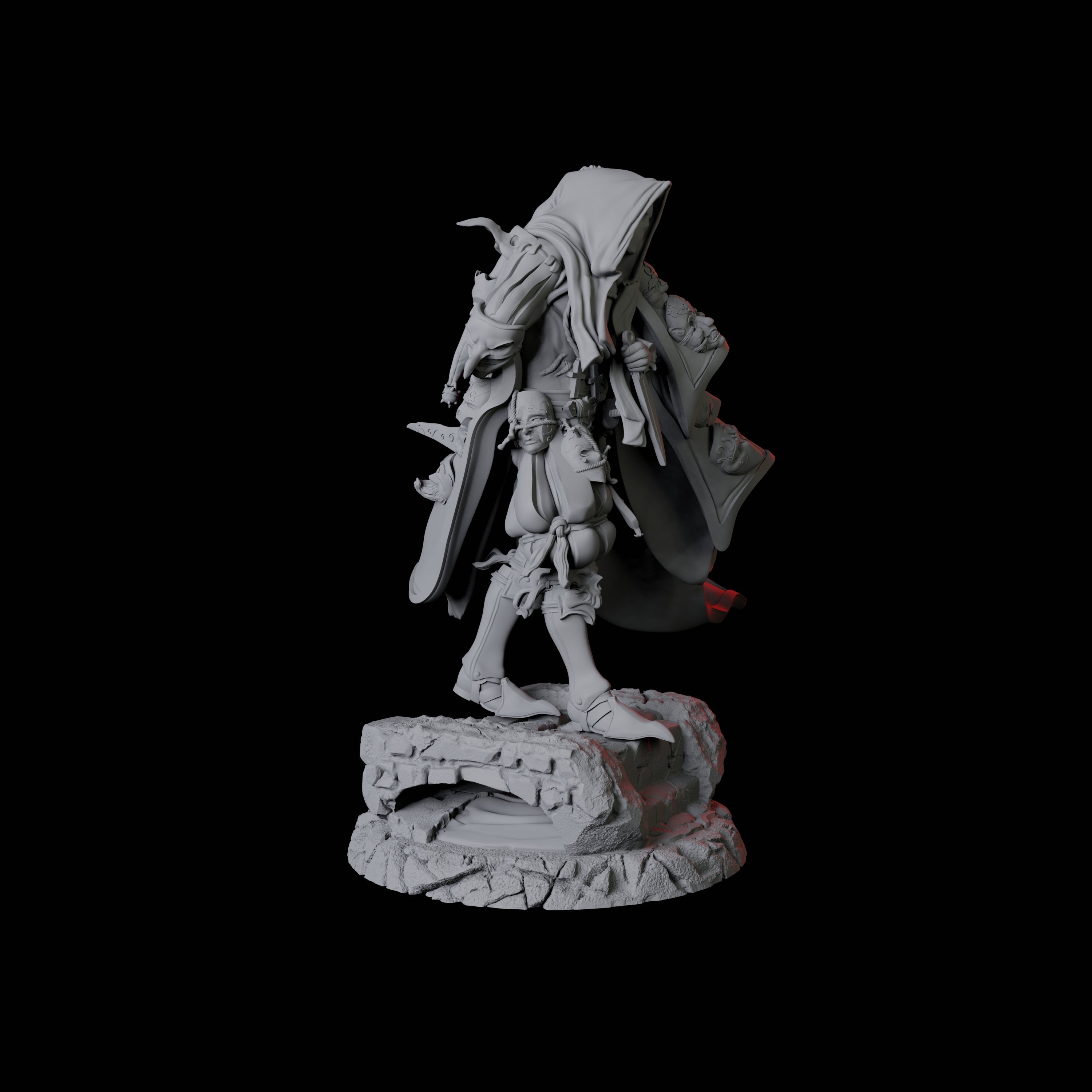 Masked Swordsman B Miniature for Dungeons and Dragons, Pathfinder or other TTRPGs