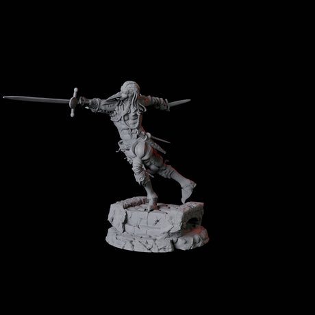 Masked Swordsman C Miniature for Dungeons and Dragons, Pathfinder or other TTRPGs