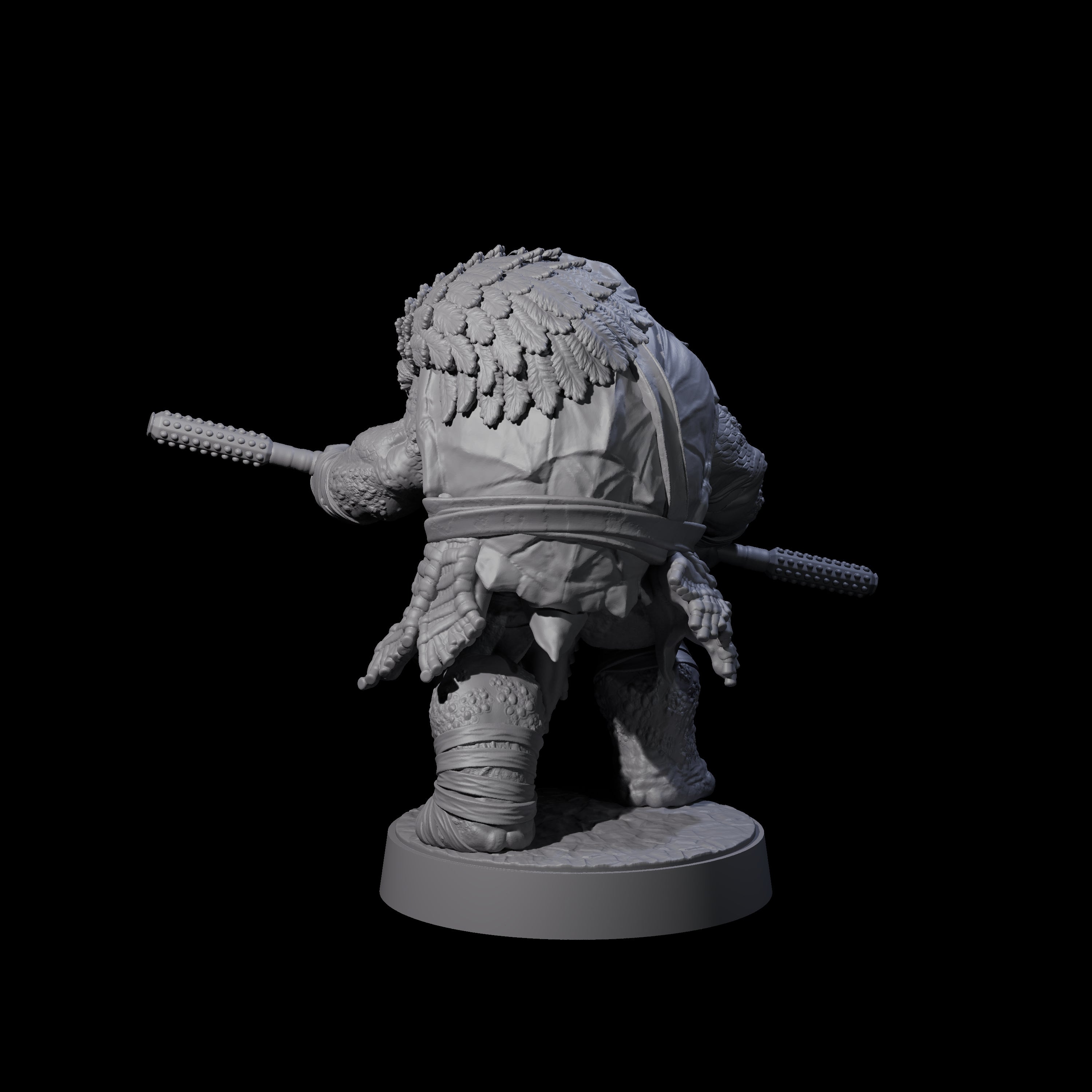 Masked Tortle Ninja B Miniature for Dungeons and Dragons, Pathfinder or other TTRPGs