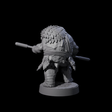 Masked Tortle Ninja B Miniature for Dungeons and Dragons, Pathfinder or other TTRPGs