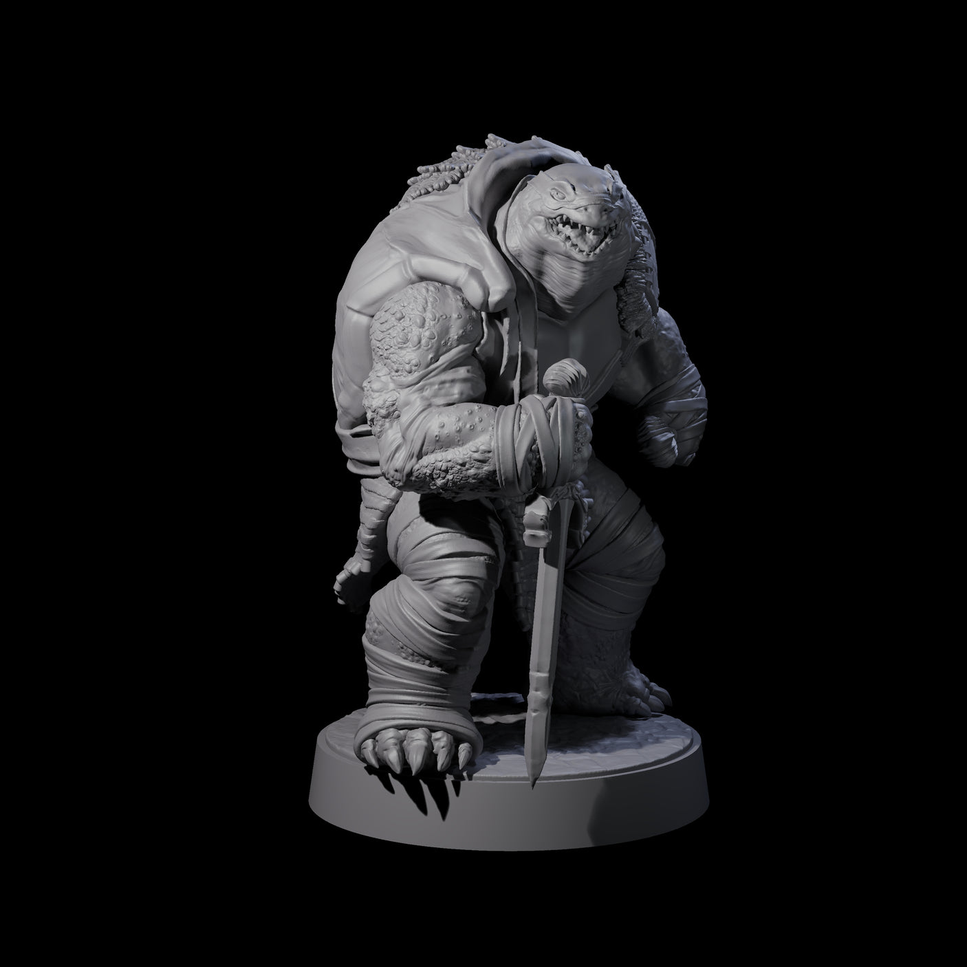 Masked Tortle Ninja D Miniature for Dungeons and Dragons, Pathfinder or other TTRPGs