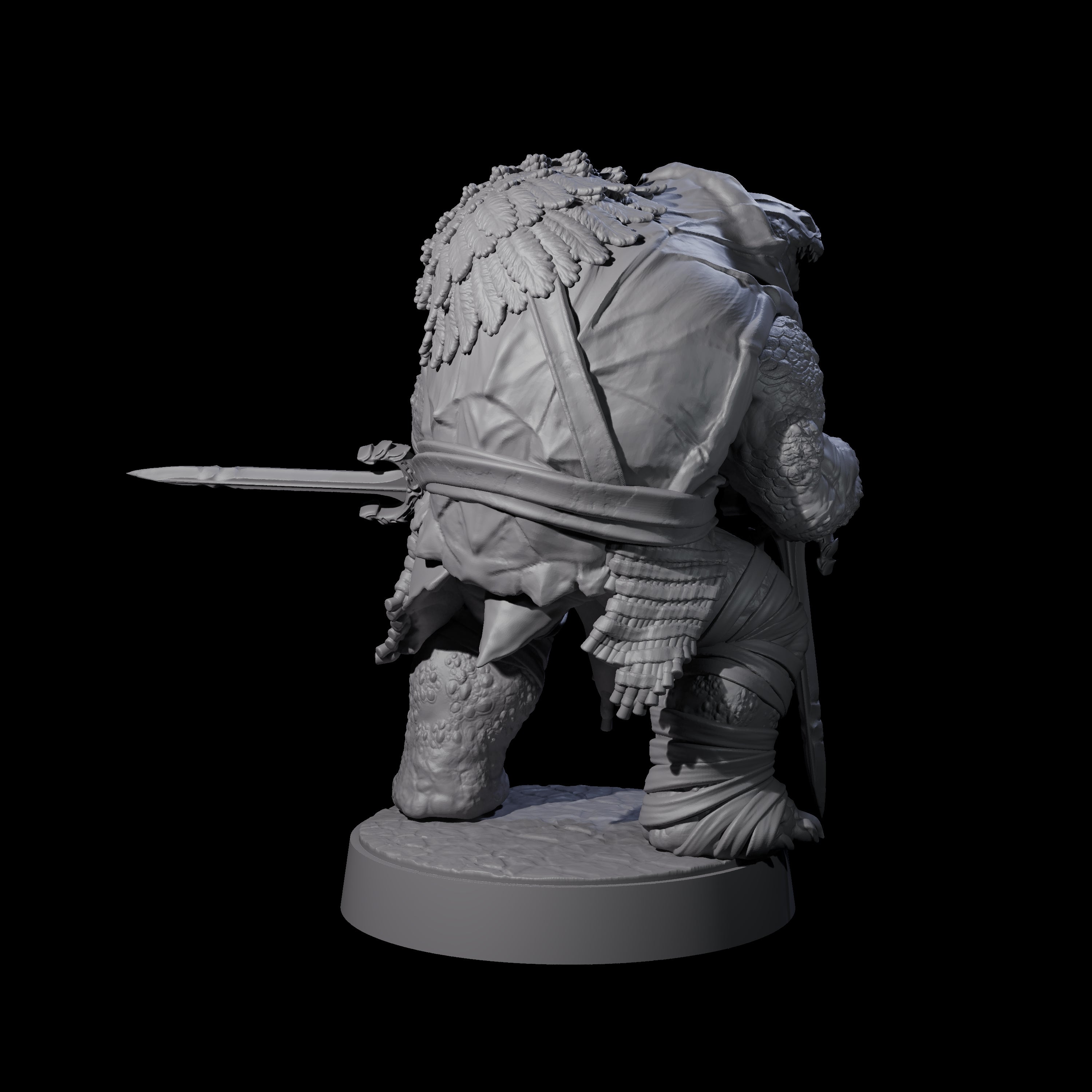 Masked Tortle Ninja D Miniature for Dungeons and Dragons, Pathfinder or other TTRPGs