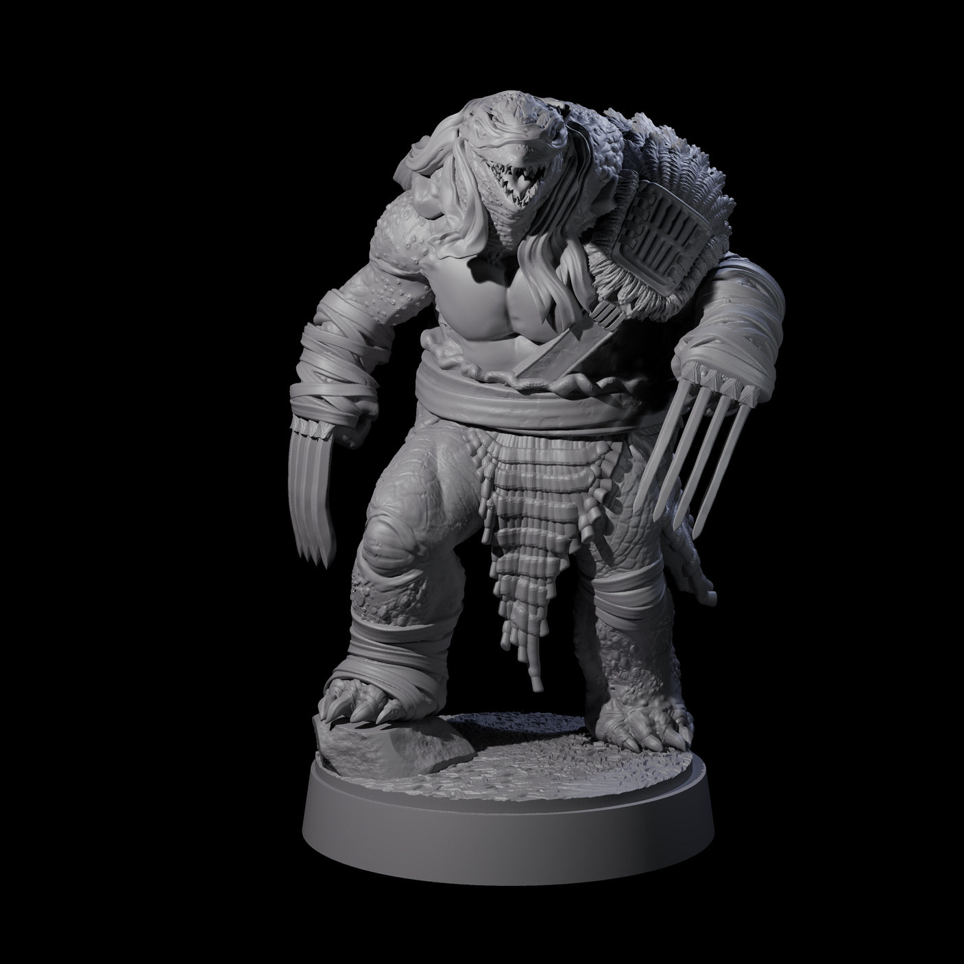Masked Tortle Ninja E Miniature for Dungeons and Dragons, Pathfinder or other TTRPGs
