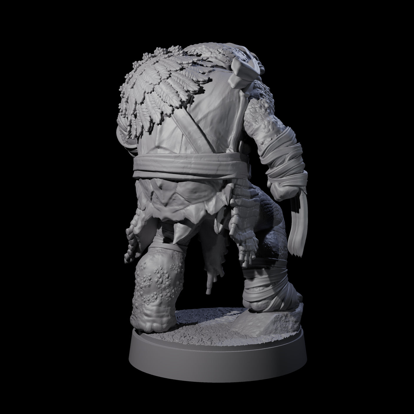Masked Tortle Ninja E Miniature for Dungeons and Dragons, Pathfinder or other TTRPGs