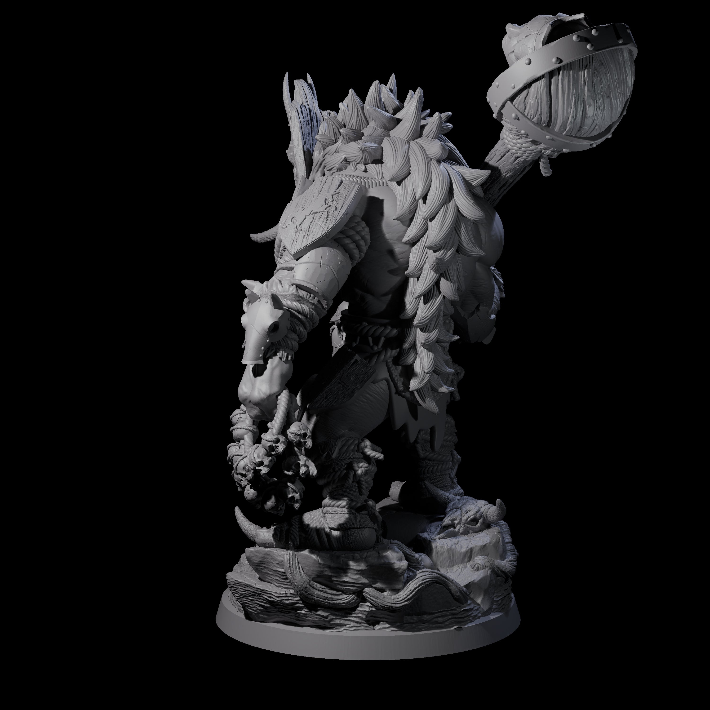 Masked Troll Berserker A Miniature for Dungeons and Dragons, Pathfinder or other TTRPGs