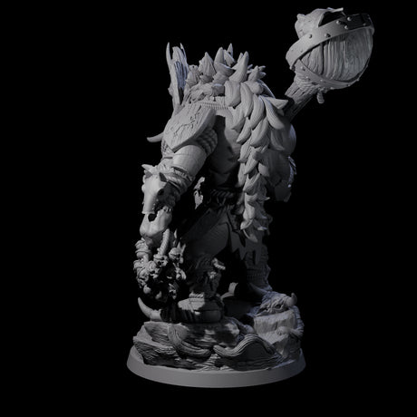 Masked Troll Berserker A Miniature for Dungeons and Dragons, Pathfinder or other TTRPGs