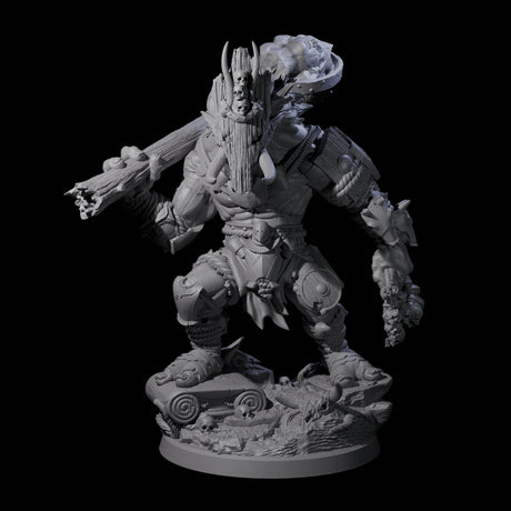 Masked Troll Berserker A Miniature for Dungeons and Dragons, Pathfinder or other TTRPGs