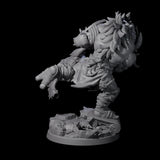 Masked Troll Berserker B Miniature for Dungeons and Dragons, Pathfinder or other TTRPGs