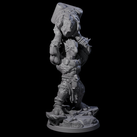 Masked Troll Berserker D Miniature for Dungeons and Dragons, Pathfinder or other TTRPGs