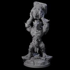 Masked Troll Berserker D Miniature for Dungeons and Dragons, Pathfinder or other TTRPGs