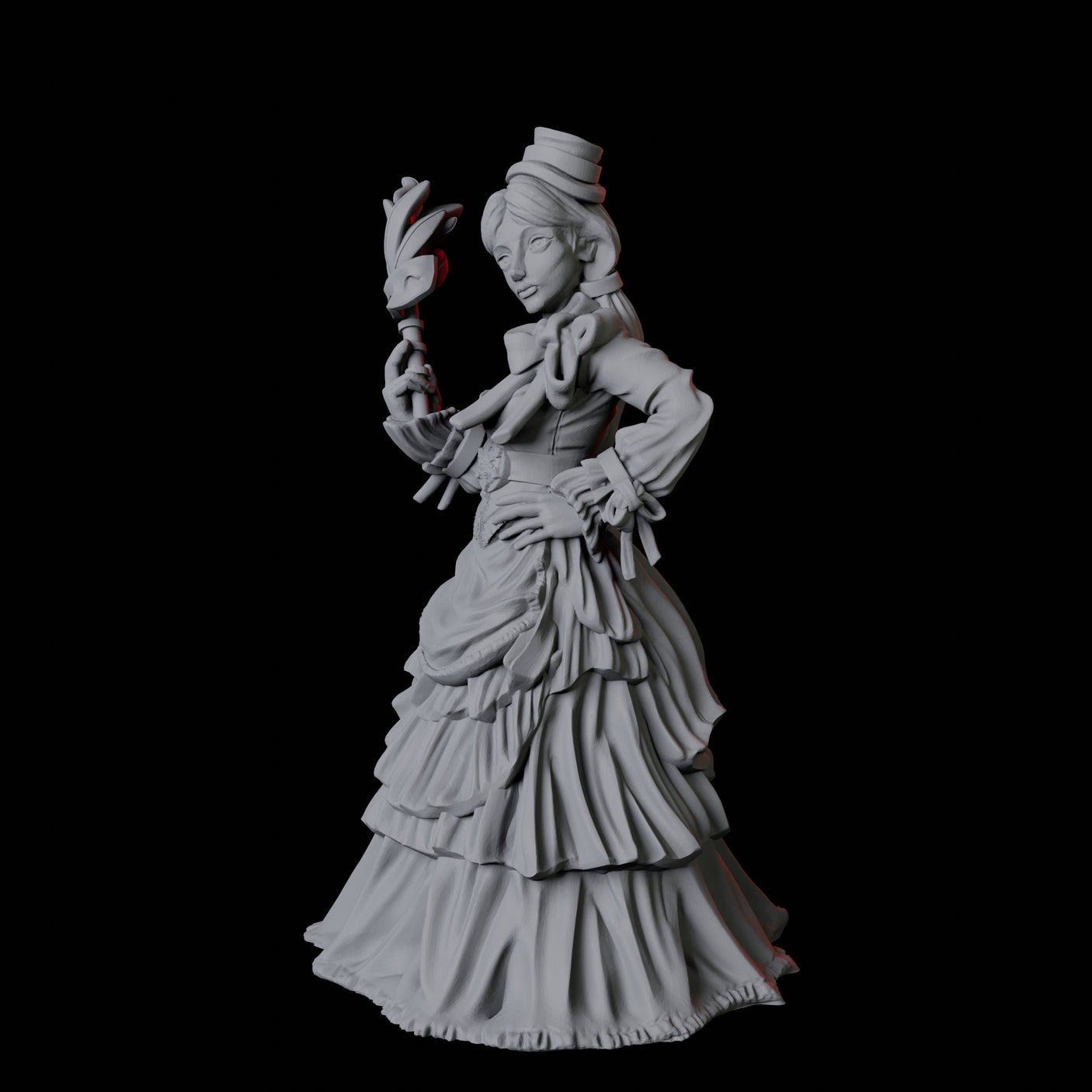 Masquerade Lady A Miniature for Dungeons and Dragons, Pathfinder or other TTRPGs