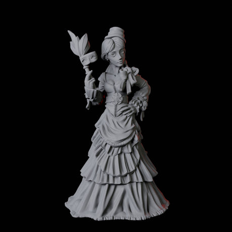 Masquerade Lady A Miniature for Dungeons and Dragons, Pathfinder or other TTRPGs