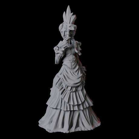Masquerade Lady B Miniature for Dungeons and Dragons, Pathfinder or other TTRPGs