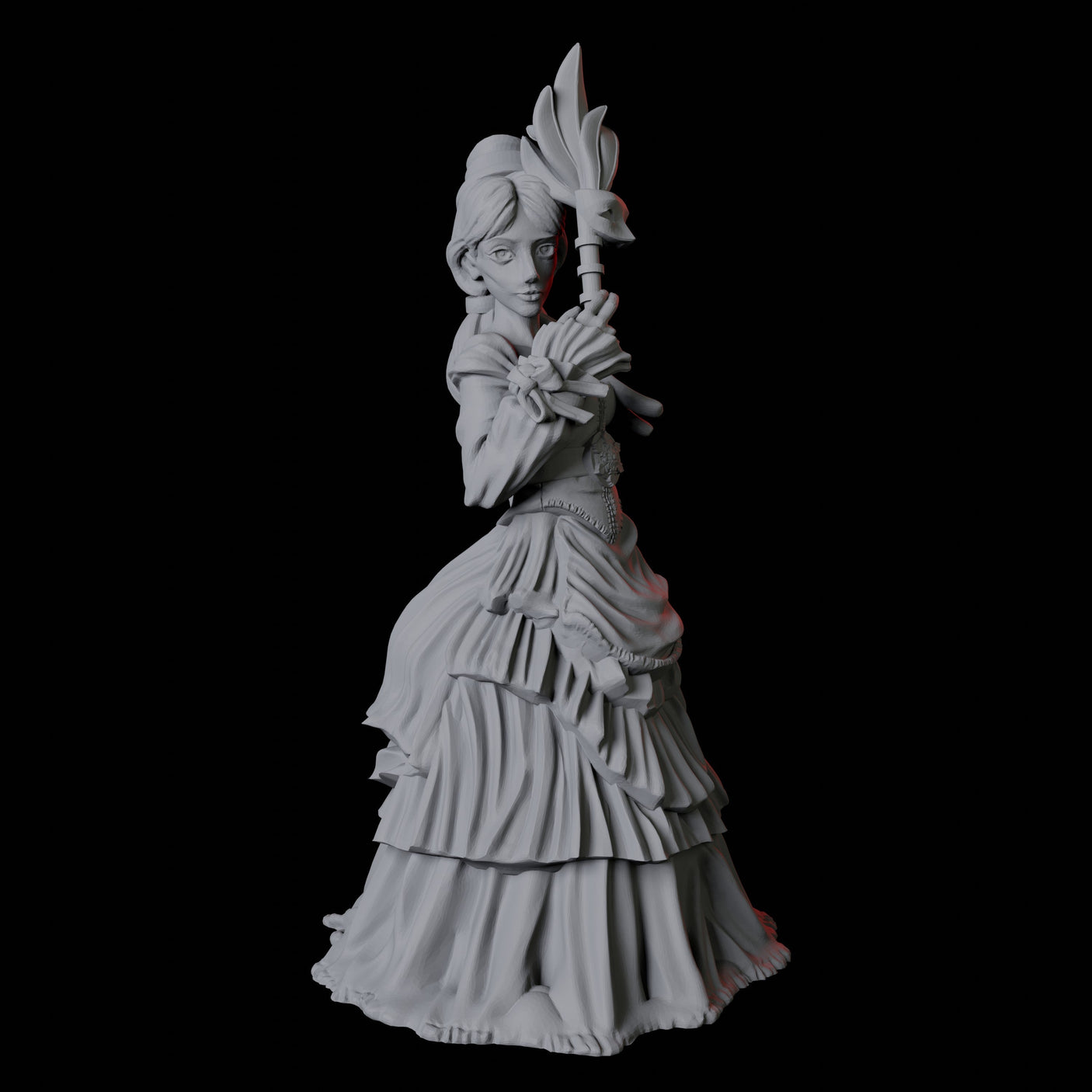 Masquerade Lady B Miniature for Dungeons and Dragons, Pathfinder or other TTRPGs