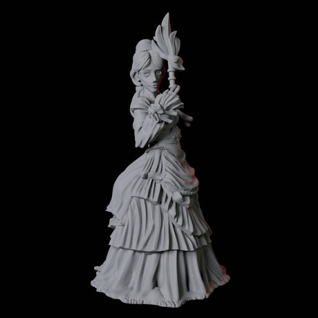 Masquerade Lady B Miniature for Dungeons and Dragons, Pathfinder or other TTRPGs