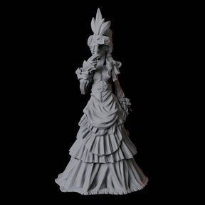Masquerade Lady B Miniature for Dungeons and Dragons, Pathfinder or other TTRPGs