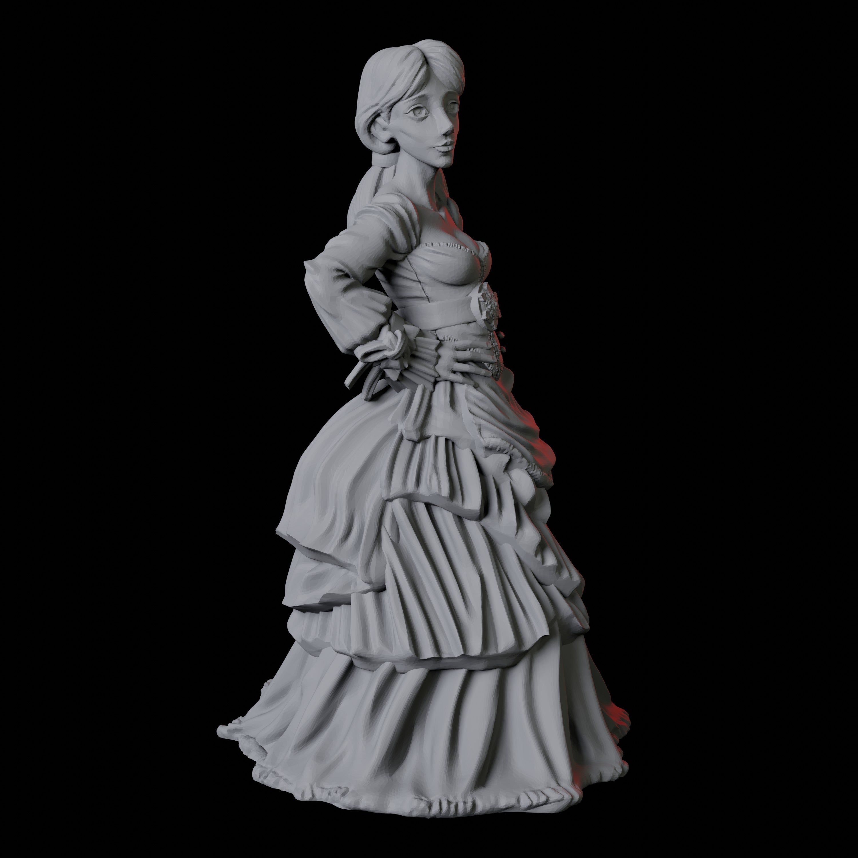 Masquerade Lady C Miniature for Dungeons and Dragons