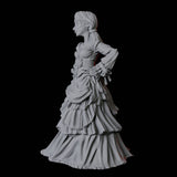Masquerade Lady C Miniature for Dungeons and Dragons, Pathfinder or other TTRPGs