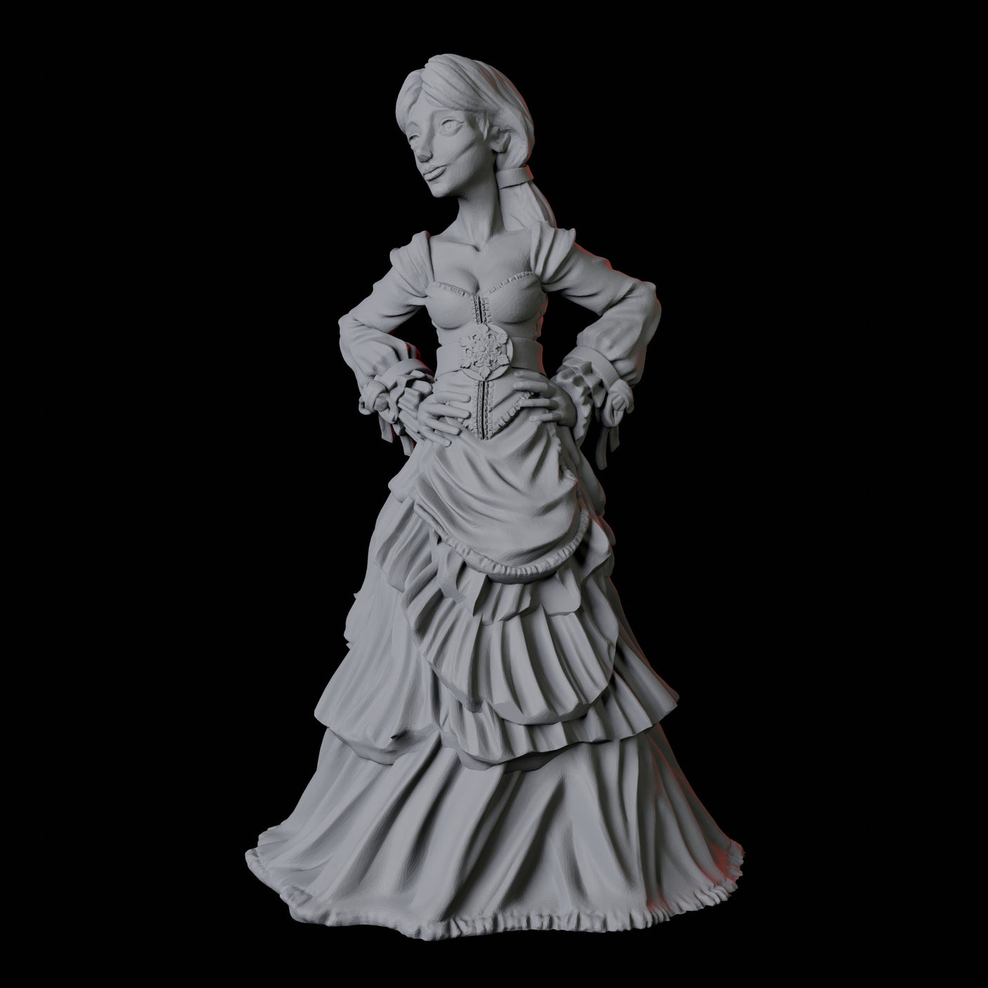 Masquerade Lady C Miniature for Dungeons and Dragons, Pathfinder or other TTRPGs
