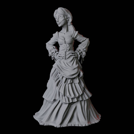 Masquerade Lady C Miniature for Dungeons and Dragons, Pathfinder or other TTRPGs