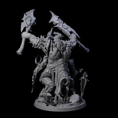 Massive Armoured Glabrezu Miniature for Dungeons and Dragons, Pathfinder or other TTRPGs