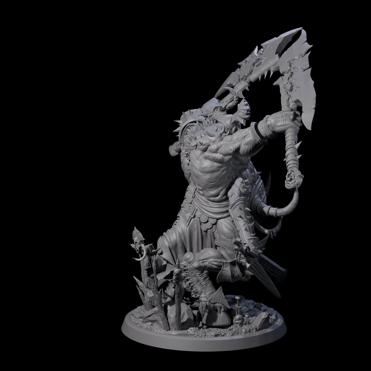 Massive Armoured Glabrezu Miniature for Dungeons and Dragons, Pathfinder or other TTRPGs