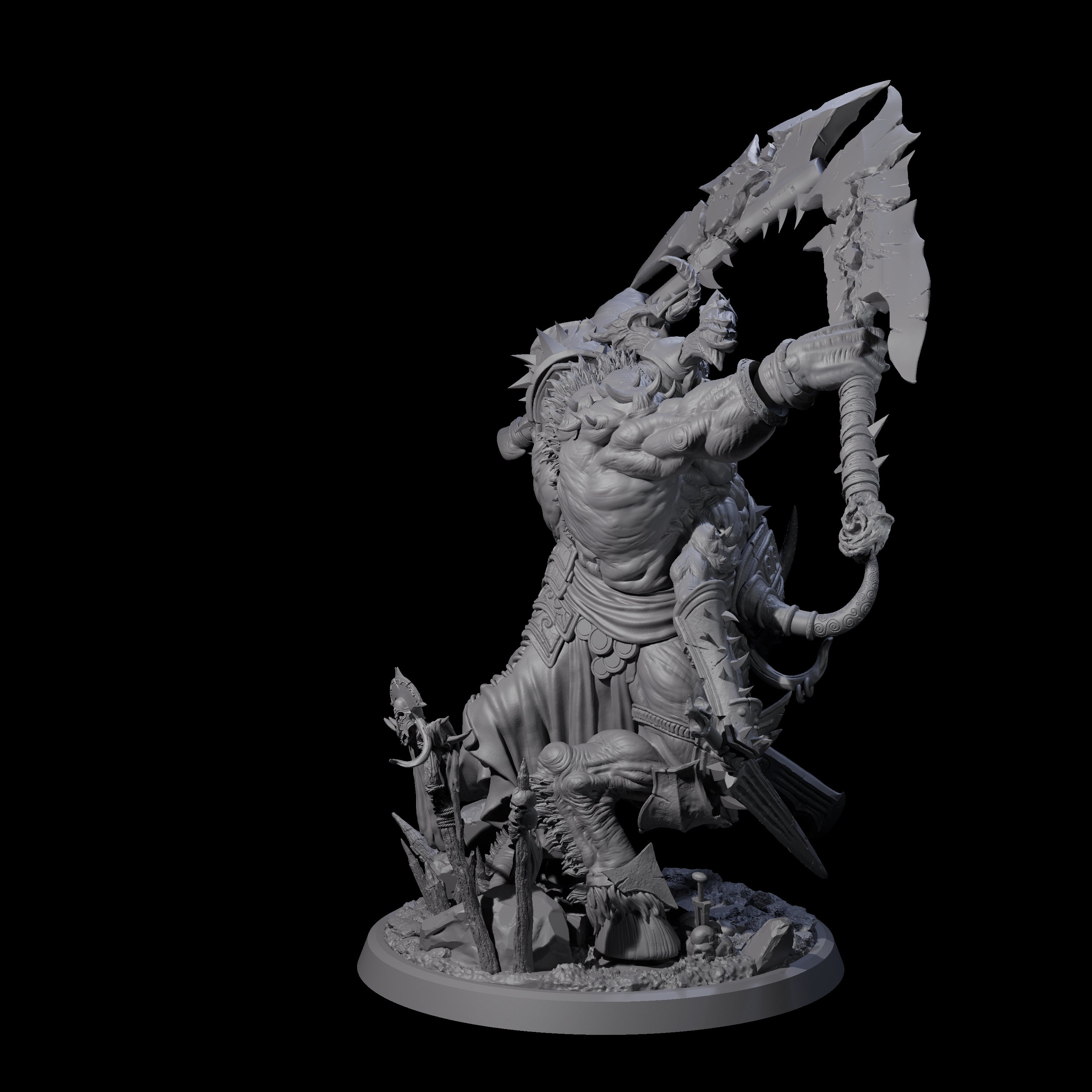 Massive Armoured Glabrezu Miniature for Dungeons and Dragons, Pathfinder or other TTRPGs