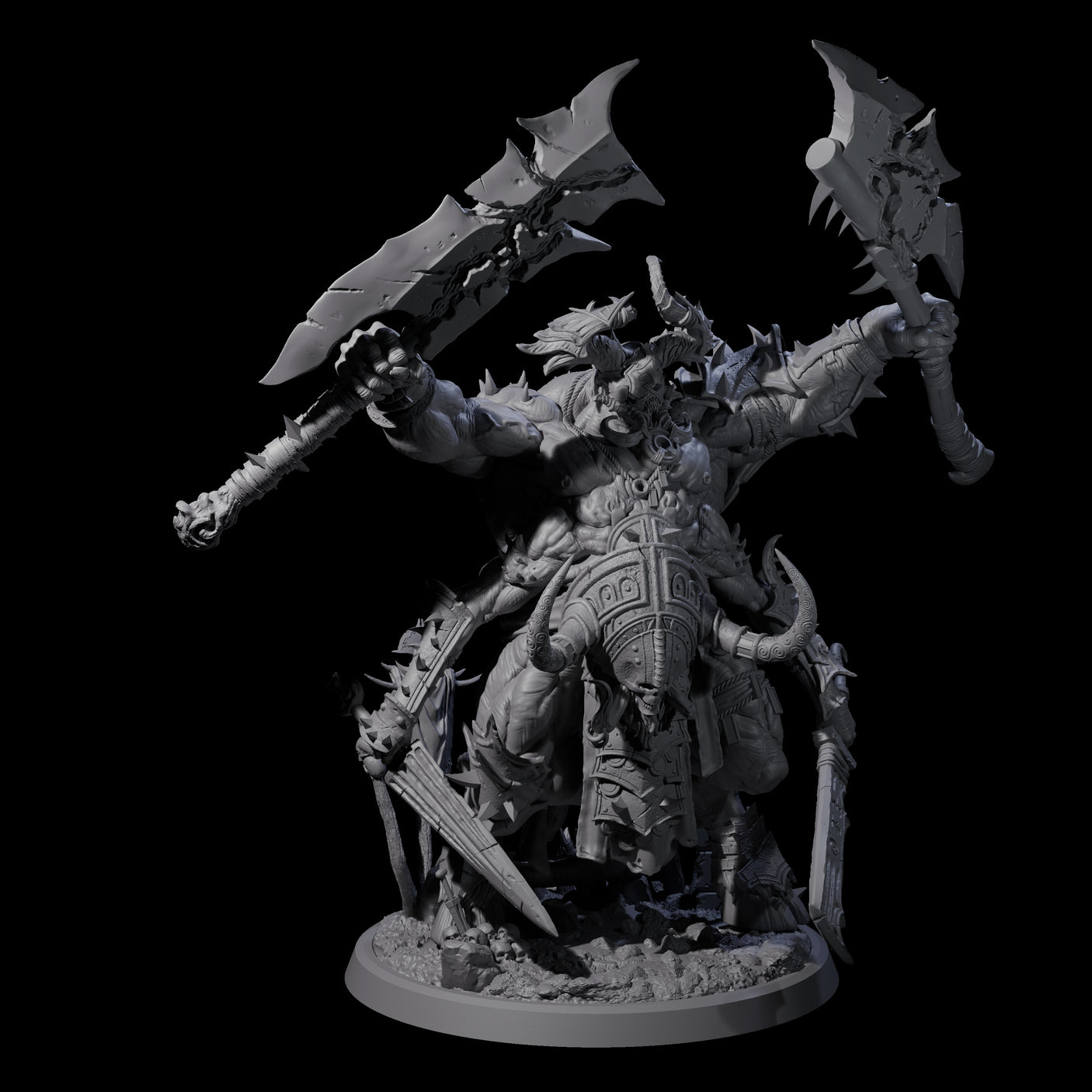 Massive Armoured Glabrezu Miniature for Dungeons and Dragons, Pathfinder or other TTRPGs