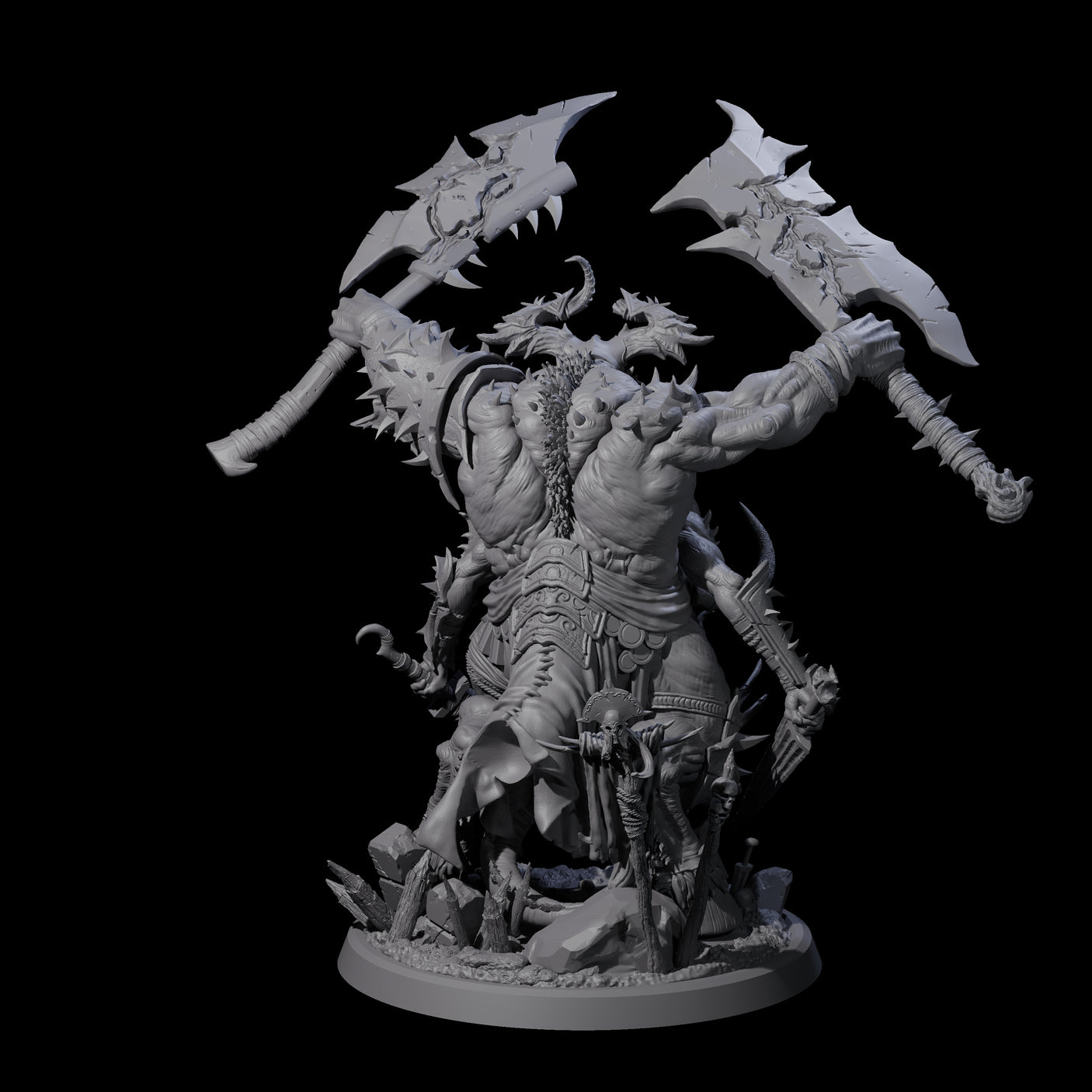 Massive Armoured Glabrezu Miniature for Dungeons and Dragons, Pathfinder or other TTRPGs