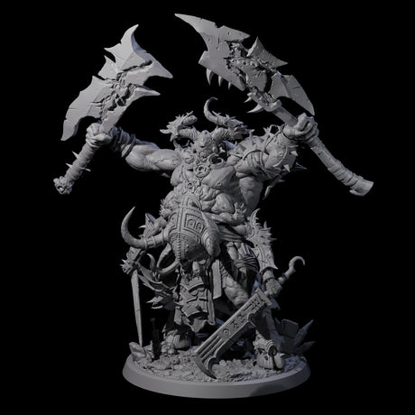 Massive Armoured Glabrezu Miniature for Dungeons and Dragons, Pathfinder or other TTRPGs