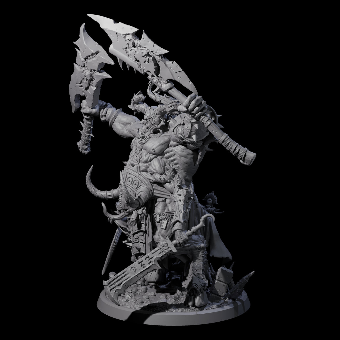 Massive Armoured Glabrezu Miniature for Dungeons and Dragons, Pathfinder or other TTRPGs