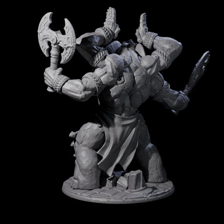 Massive Avatar of a Loxodon God Miniature for Dungeons and Dragons, Pathfinder or other TTRPGs