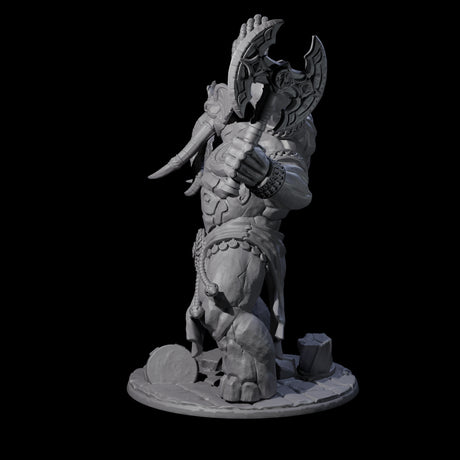Massive Avatar of a Loxodon God Miniature for Dungeons and Dragons, Pathfinder or other TTRPGs