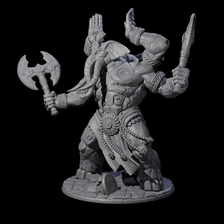 Massive Avatar of a Loxodon God Miniature for Dungeons and Dragons, Pathfinder or other TTRPGs