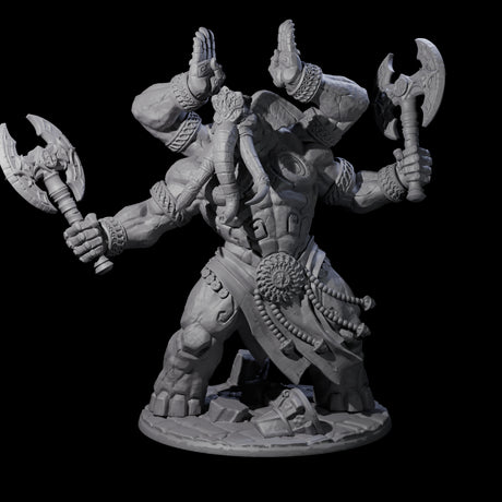 Massive Avatar of a Loxodon God Miniature for Dungeons and Dragons, Pathfinder or other TTRPGs