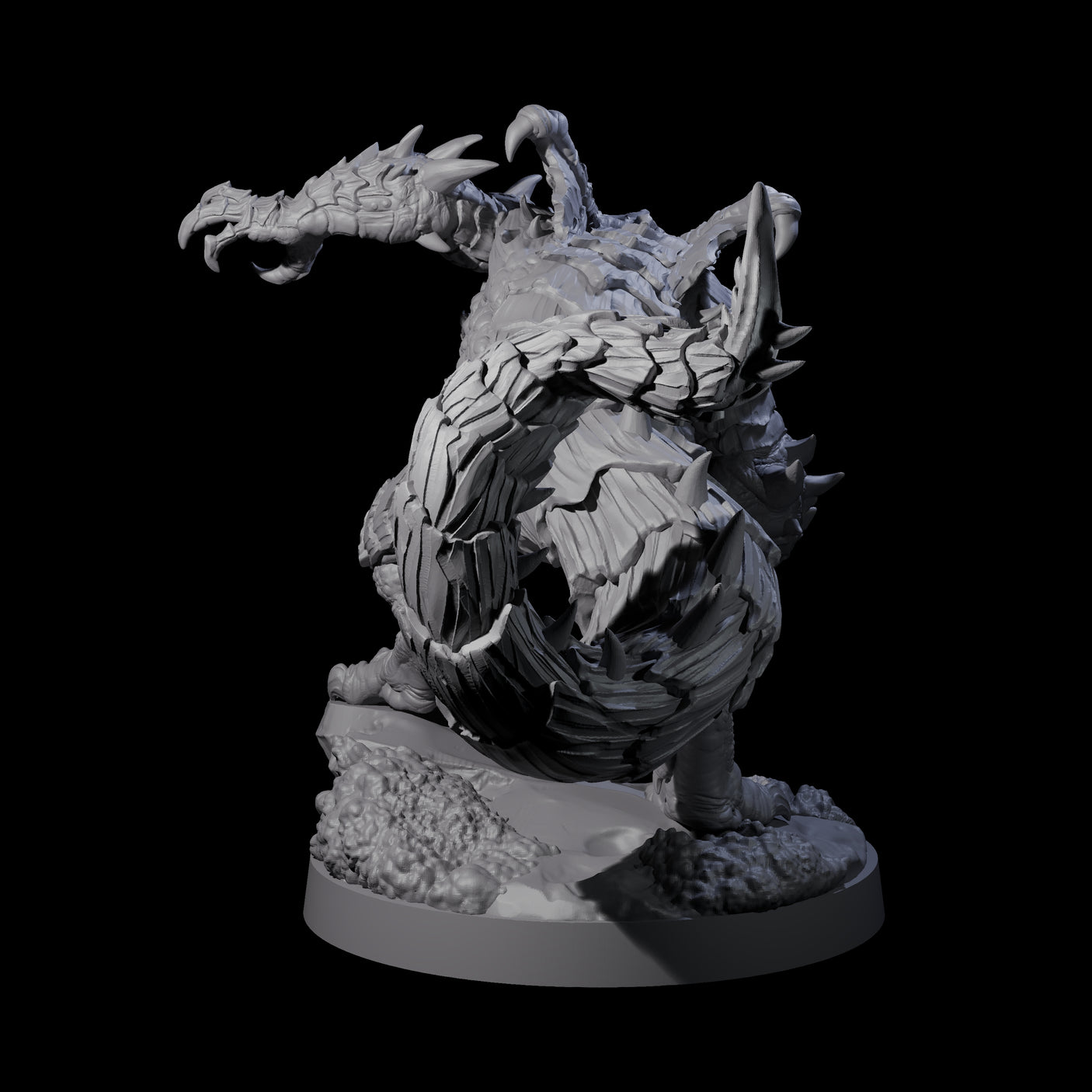 Massive Dragon Ogre A Miniature for Dungeons and Dragons, Pathfinder or other TTRPGs
