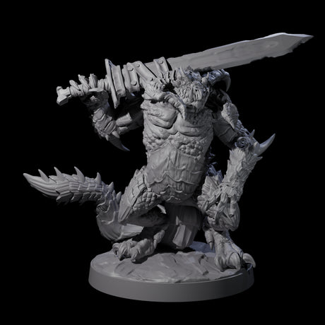 Massive Dragon Ogre C Miniature for Dungeons and Dragons, Pathfinder or other TTRPGs