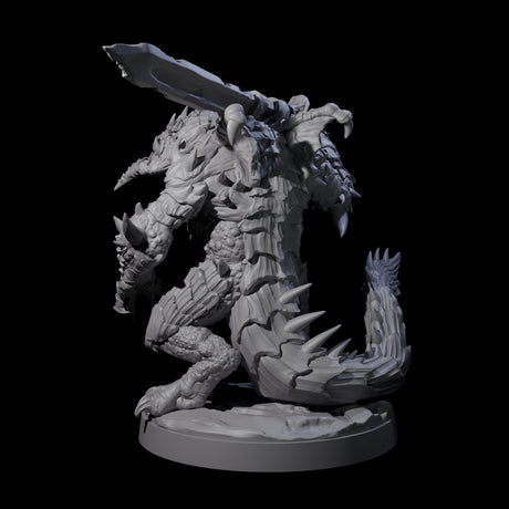 Massive Dragon Ogre C Miniature for Dungeons and Dragons, Pathfinder or other TTRPGs
