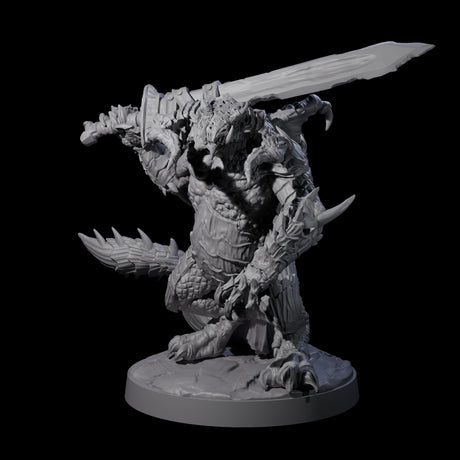 Massive Dragon Ogre C Miniature for Dungeons and Dragons, Pathfinder or other TTRPGs